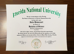 Florida National University diploma