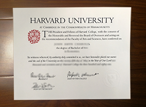 Harvard University degree