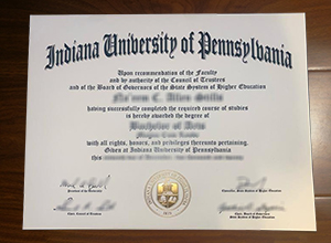 Indiana University of Pennsylvania diploma