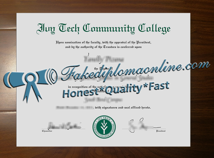 Ivy Tech Community College diploma