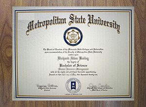 Metropolitan State University diploma