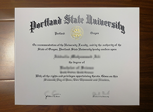 Portland State University diploma