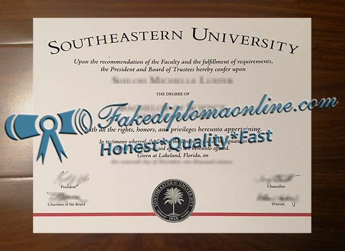 Southeastern University diploma