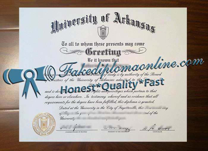 University of Arkansas diploma