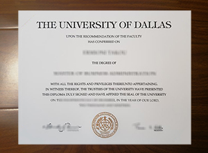 University of Dallas diploma