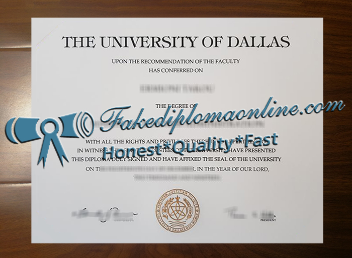 University of Dallas diploma