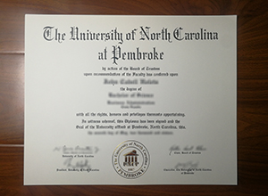 UNC Pembroke diploma