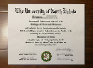 University of North Dakota diploma