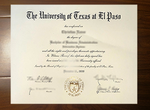 University of Texas at El Paso degree