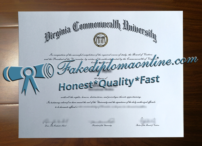 Virginia Commonwealth University diploma