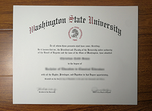 Washington State University diploma