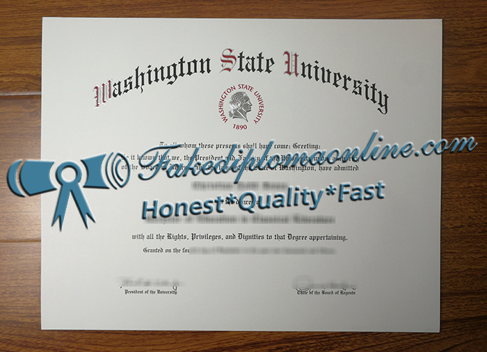 Washington State University diploma