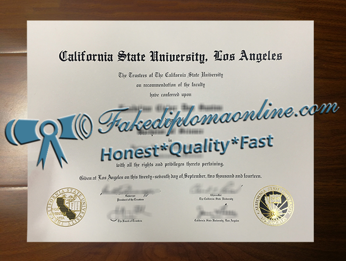 Cal State LA diploma