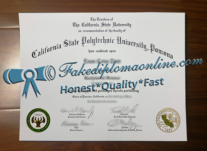 California State Polytechnic University Pomona diploma