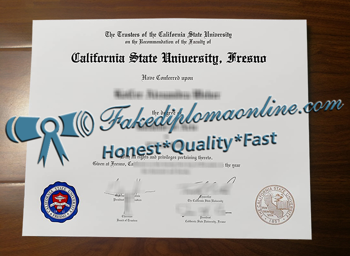 California State University Fresno  diploma