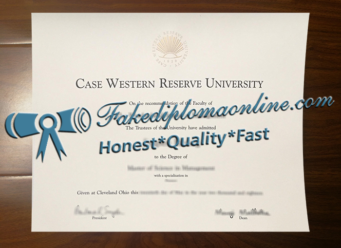 Case Western Reserve University diploma