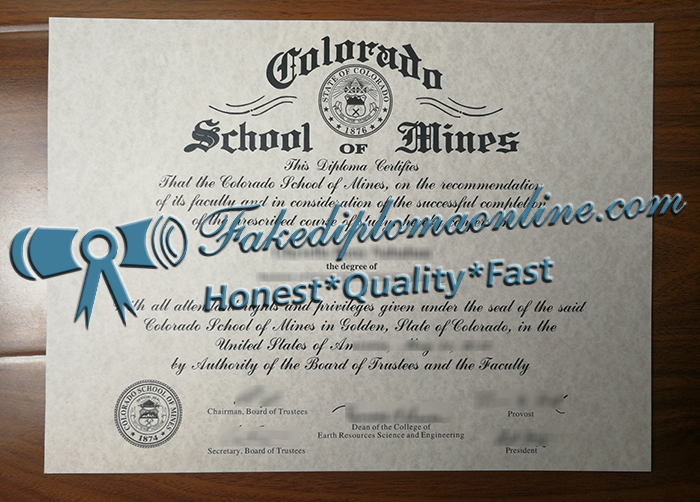 Colorado School of Mines degree