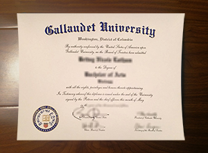 Gallaudet University diploma