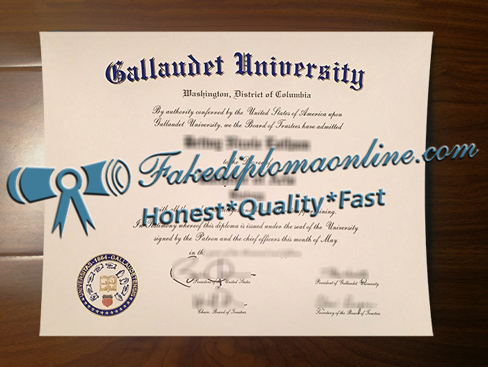 Gallaudet University diploma