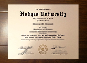 Hodges University diploma