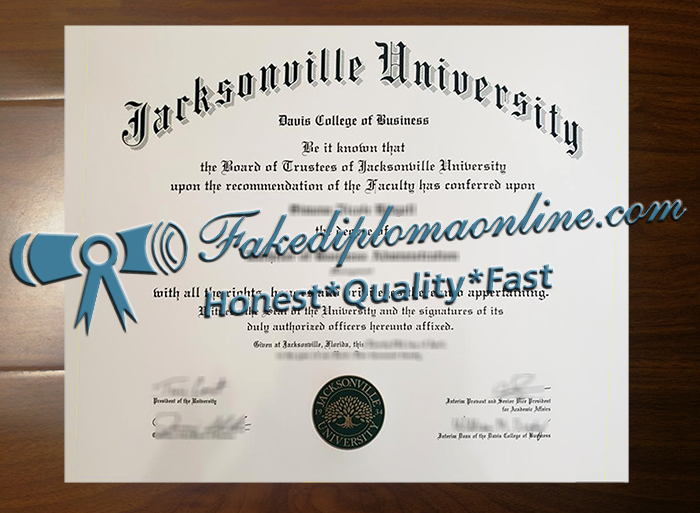 Jacksonville University diploma