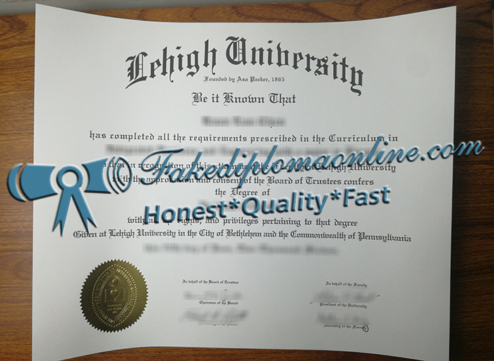 Lehigh University diploma