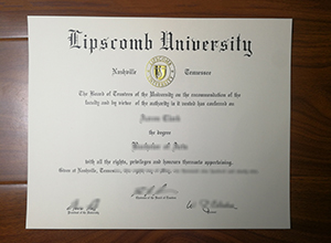 Lipscomb University diploma