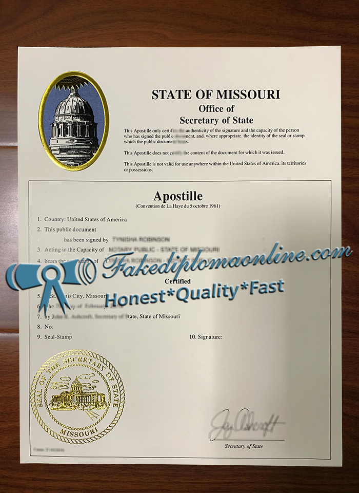 Missouri-Apostille