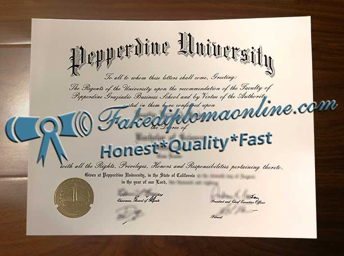 Pepperdine University degree