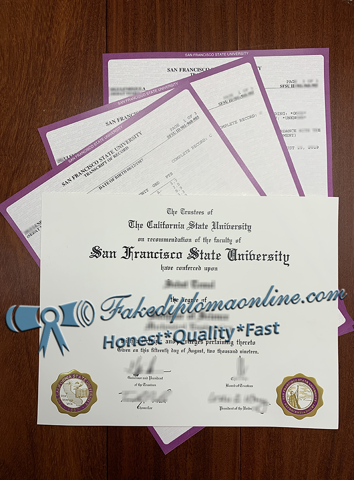 San Francisco State University diploma 