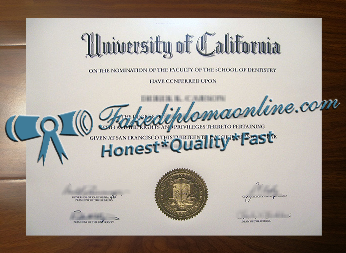 UC San Francisco diploma