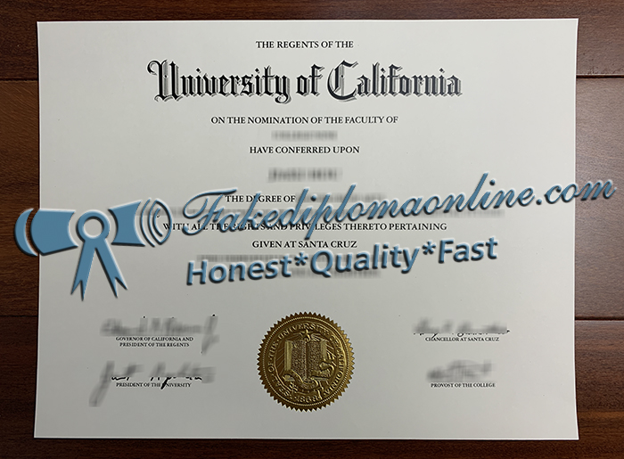 UC Santa Cruz diploma