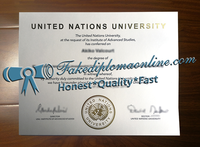 United Nations University diploma