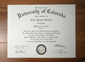 University of Colorado diploma