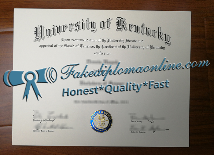 University of Kentucky diploma