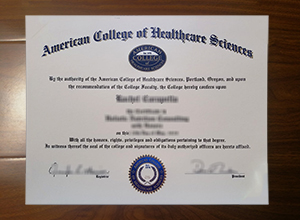 American College of Healthcare Sciences degree