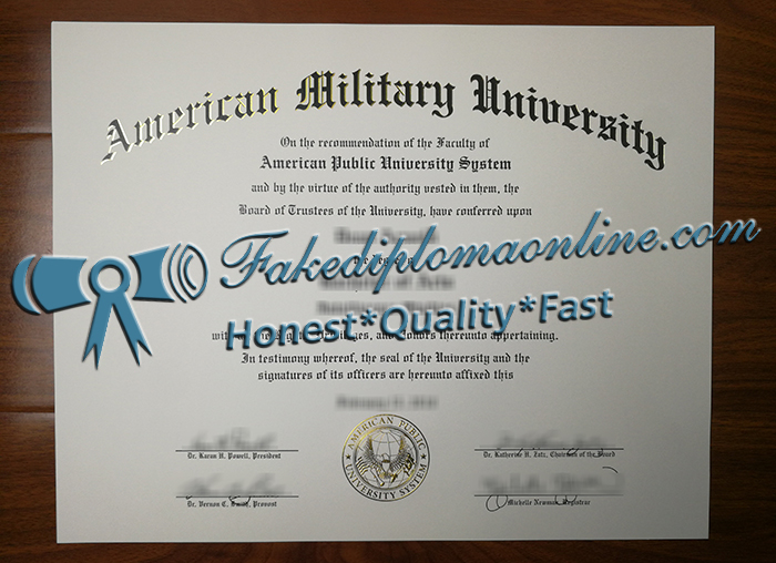 American Military University diploma