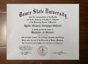 Bowie State University degree