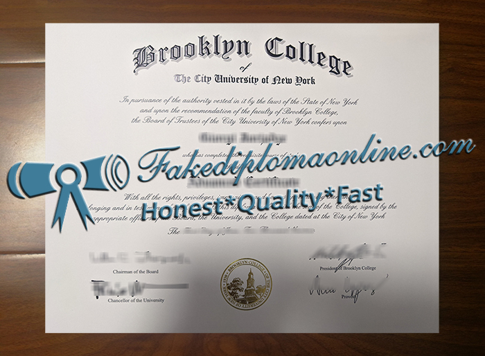 Brooklyn College diploma