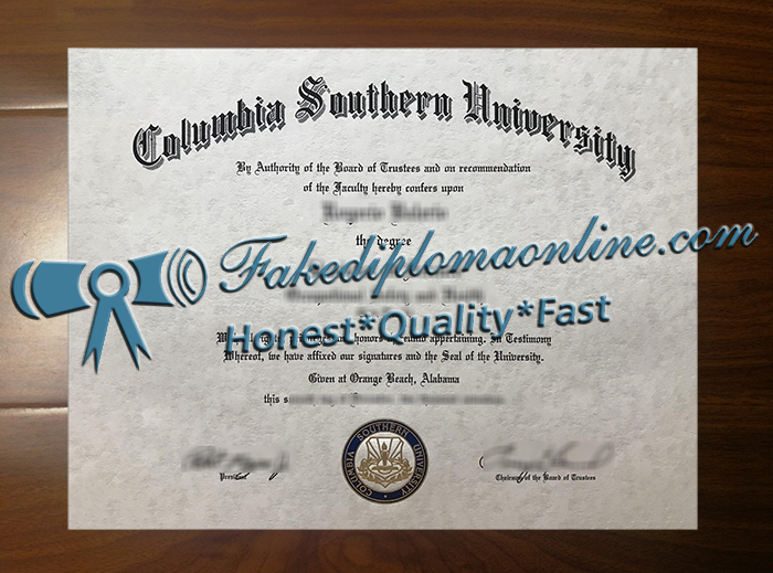 Columbia Southern University degree