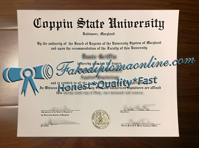 Coppin State University diploma