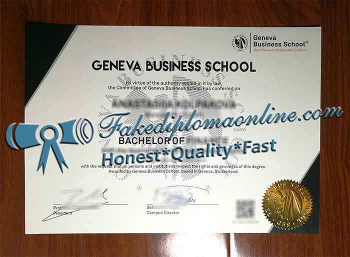 Geneva Business School diploma