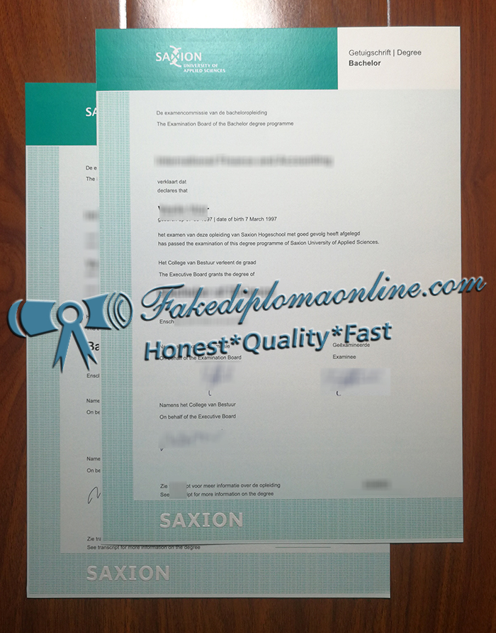 Hogeschool Saxion degree