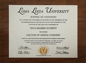 Loma Linda University diploma