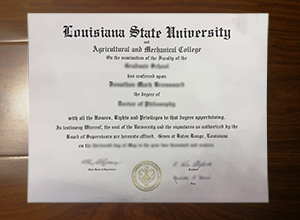 Louisiana State University diploma