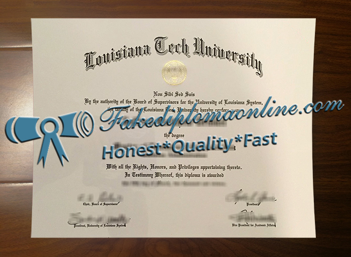 Louisiana Tech University diploma