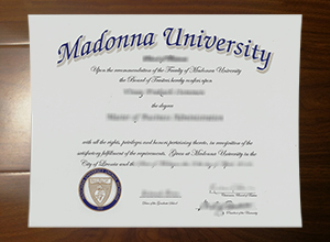 Madonna University diploma