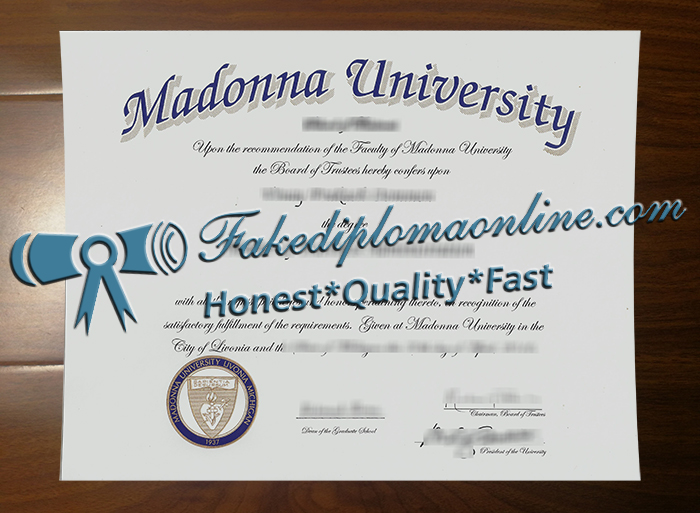 Madonna University degree