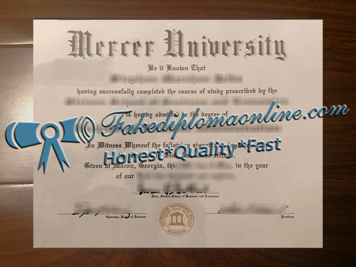 Mercer University degree