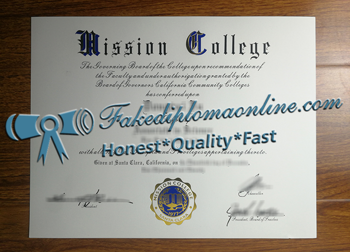 Mission College diploma